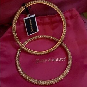 NEW Juicy Couture Swarovski Pavé Rose Gold Bangle